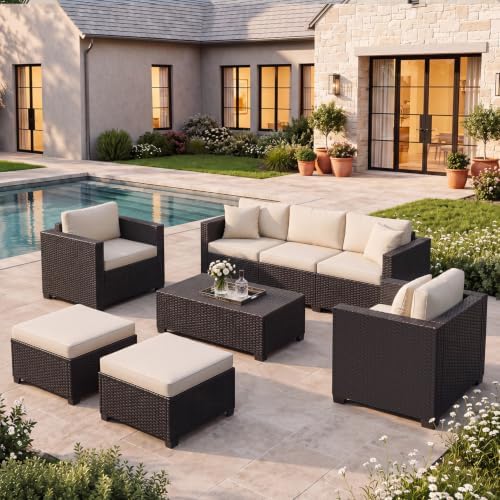 LazySunsets 6-Piece Outdoor Patio Furniture Set - Image 2