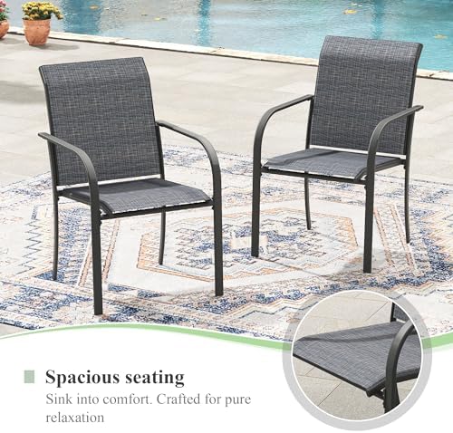 Patio Table and Chairs Set for 8, Outdoor Dining Set - Image 4