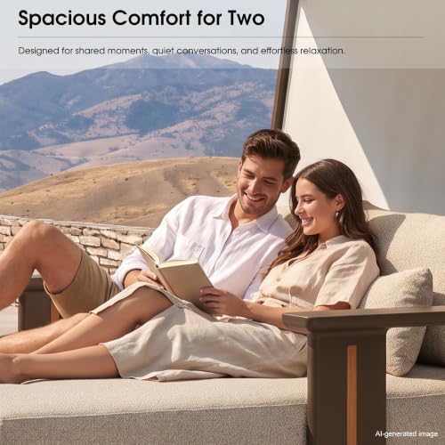 PURPLE LEAF Outdoor 2-Person Canpoy Daybed 1 Piece - Image 7