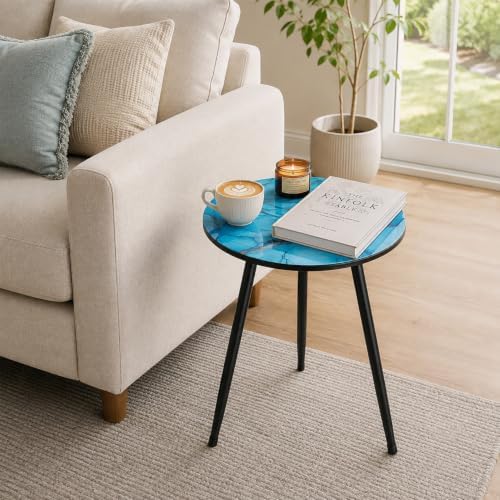 Outdoor Side Table Set of 2 Patio Side Tables - Image 4