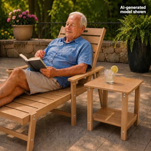MXIMU Outdoor Side Table Set of 2, Adirondack Table - Image 7