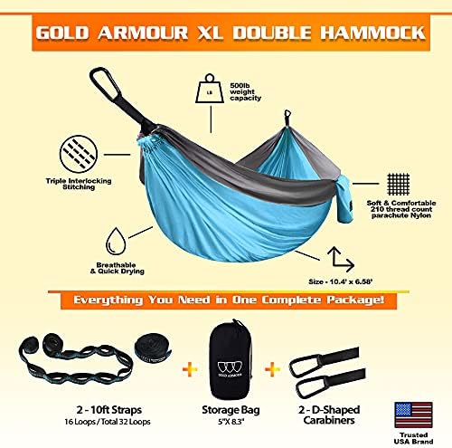 Gold Armour Camping Hammock - Image 2