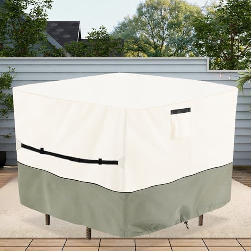Square Patio Furniture Cover for 5-Piece Bar Height Patio Dining Set Covers - Image 7