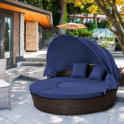 Outdoor 66in Round Daybed Replacement Canopy Cover - Image 5