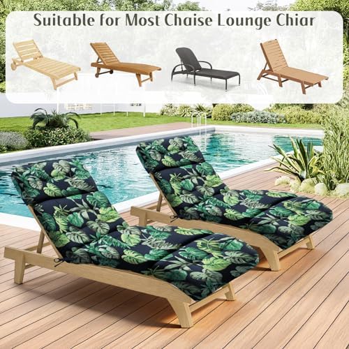 EverPine 2 Pack Chaise Lounge Chair Cushion 74.4 x 22.8 x 4.7 Inche, Patio - Image 6
