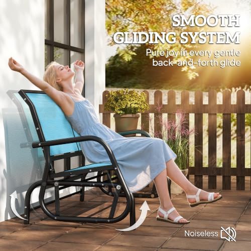 Outsunny 2-Person Outdoor Glider Bench - Image 4