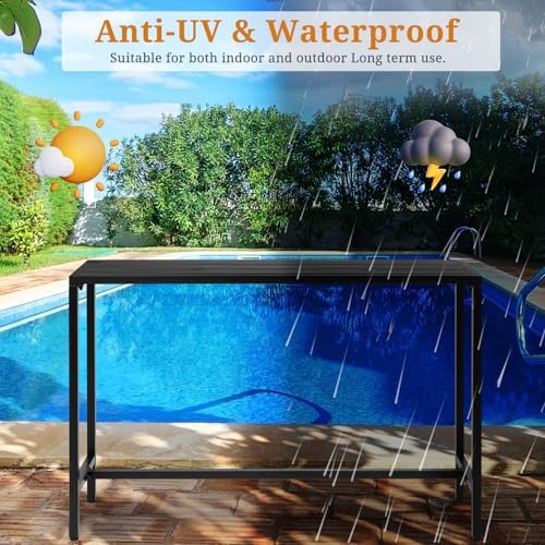 Vasitelan Outdoor Bar Table, Patio Console Pub Height - Image 7