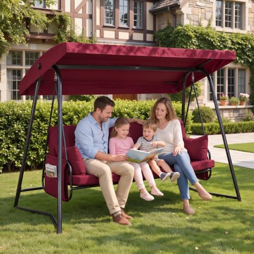 4 Seat Porch Swing, Patio Swing by Oungelark