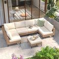 LVUYOYO 7 Pieces Outdoor Patio Furniture Set, Wicker Sectional Sofa Set by LVUYOYO