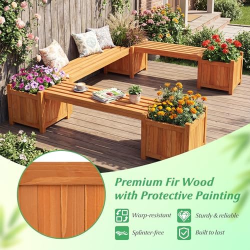 HAPPYGRILL 2-in-1 Outdoor Bench - Image 5