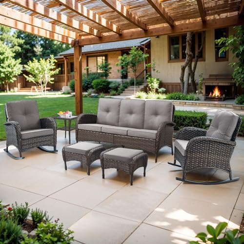 Outdoor Ottomans for Patio Foot Rest - Image 2