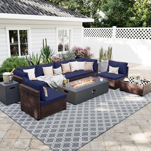 9-Piece Wicker Patio Furniture Set by UPHA