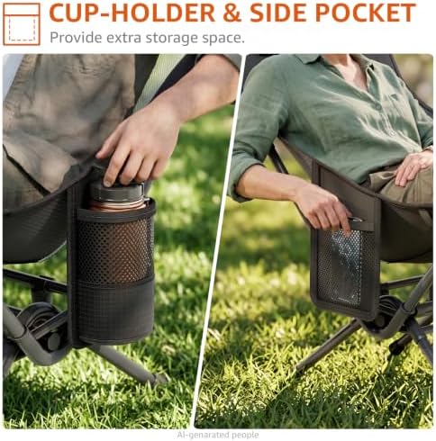 Portable Folding Rocking Camping Chair - Image 7