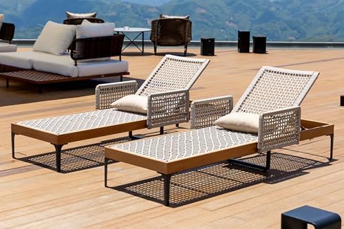 PURPLE LEAF Chaise Lounge 2 Pieces by PURPLELEAF