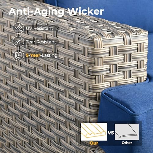 HOOOWOOO Outdoor Sectional Patio Furniture Set - Image 4