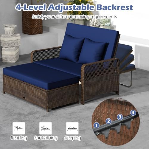 Tangkula Patio Rattan Daybed - Image 6