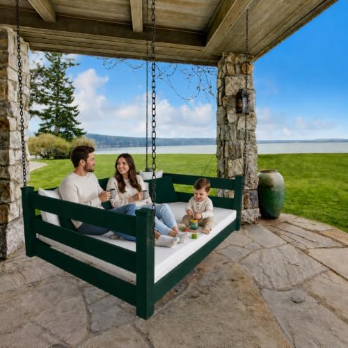 Amish Made Dark Green Full Bed Hanging Daybed Made in USA - Image 6