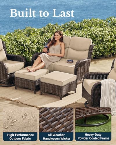 Oversized Loveseat, Outdoor Sofa - Image 5