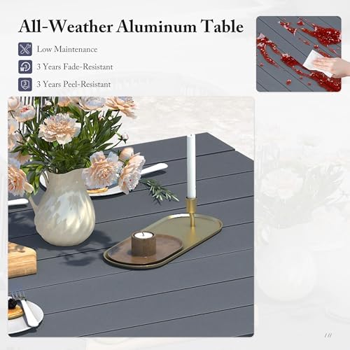PURPLE LEAF 11 Pieces Patio Dining Set - Image 3