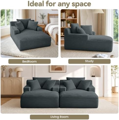 66”Oversized Chaise Lounge Chair Indoor - Image 3