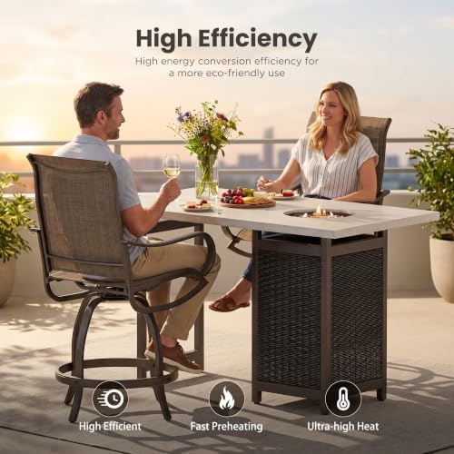PHI VILLA 3 Piece Patio Furniture Set - Image 6