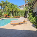 PURPLE LEAF Outdoor Chaise Lounge Chair 2 Pieces by PURPLELEAF