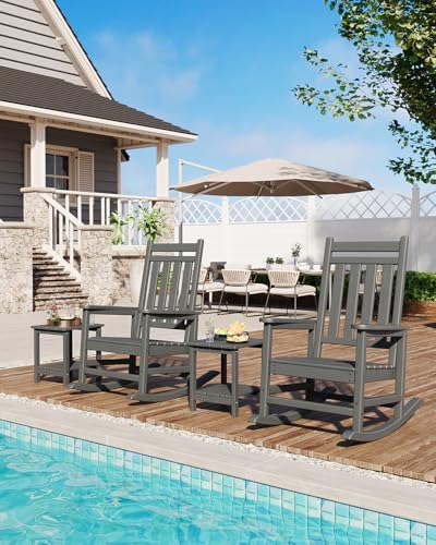 Adirondack Outdoor Side Table 18”x15“, HDPE 2-Tier Patio End Table - Image 6