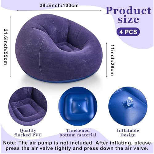 Realspring Inflatable Bean Bag Chairs - Image 3