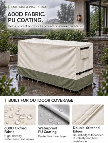Bitubi Outdoor Bar Height Dining Set Cover - Image 3