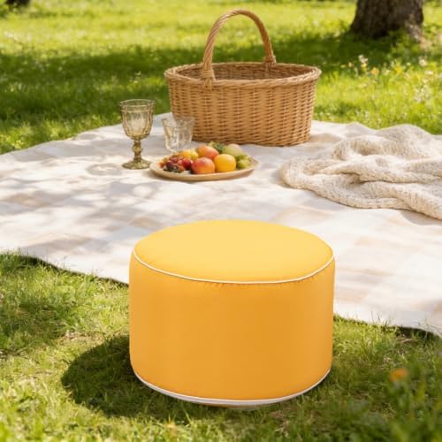 Multipurpose Outdoor Ottoman for Patio 20x14 Inches, Additional Seating - Image 6