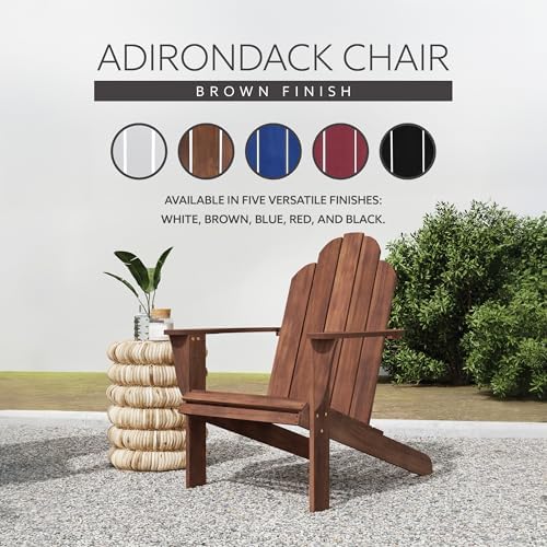 Linon Home Dcor Home Decor Teak Wood Stock Chair, 30.4" wx37.6 dx37.8 h - Image 6