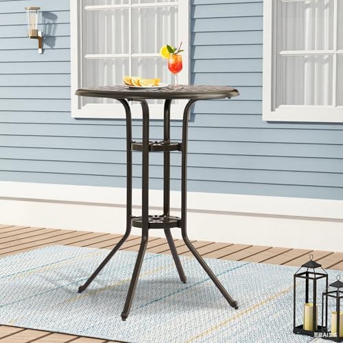Patio Dining Table, Cast Aluminum Patio Tables - Image 2
