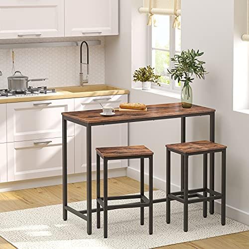 HOOBRO Bar Table, Rectangular Pub Table, 47.2" Counter Height Bar Table - Image 5