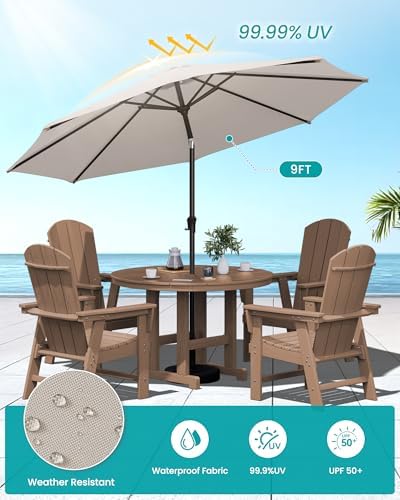 SERWALL 6-Pc Adirondack Patio Dining Sets - Image 3