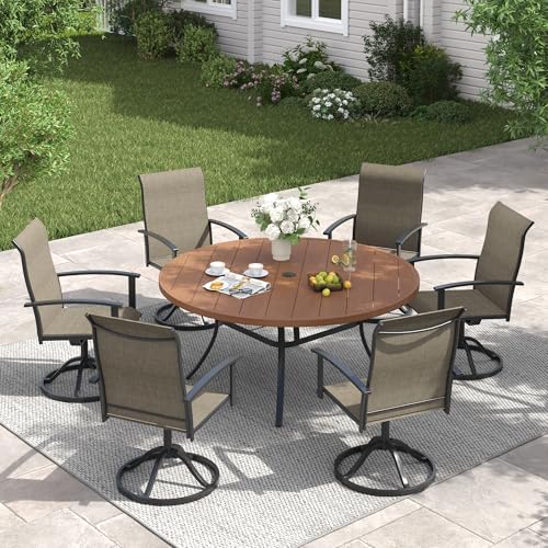 VICLLAX 50" Outdoor Round Patio Table - Image 2