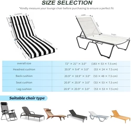 Outdoor Chaise Lounge Cushions - Image 3