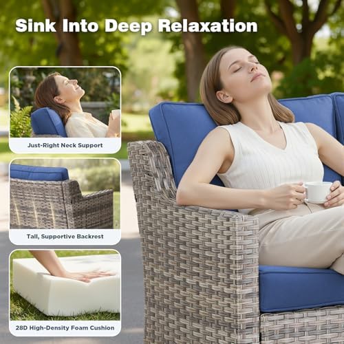 Luxury Outdoor High Back Couch - Image 3