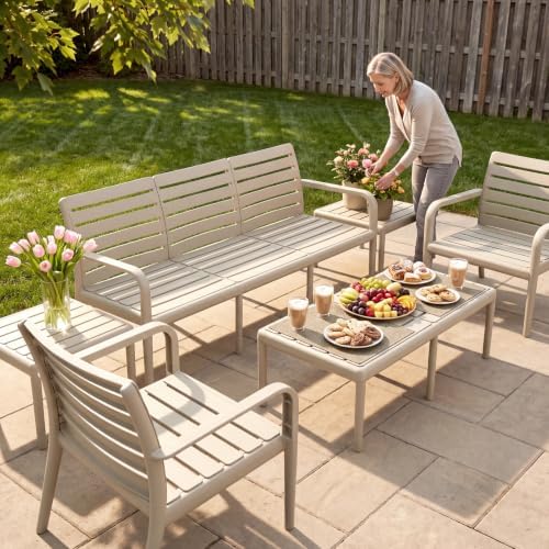 70" Outdoor Couch, 3-Seat Patio Sofa, Outdoor Furniture Sofa - Image 6