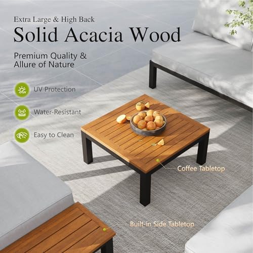 Sophia & William 6-Seat Metal Patio Sofa Sectional Set - Image 2