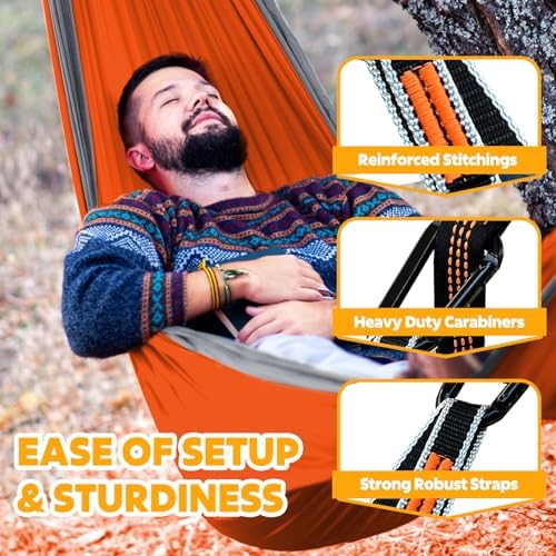 NATUREFUN Ultra-Light Travel Camping Hammock | 300kg Load Capacity, Breathable - Image 5