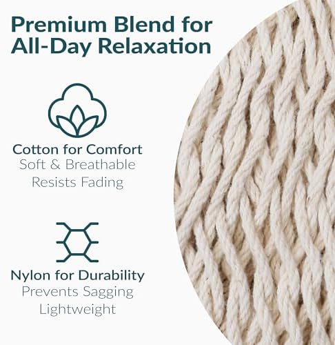 Sunnydaze Mayan XXL Double Heavy-Duty Hammock - Image 3