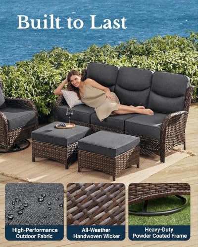 Oversized 3-Seater Outdoor Sofa - Image 4