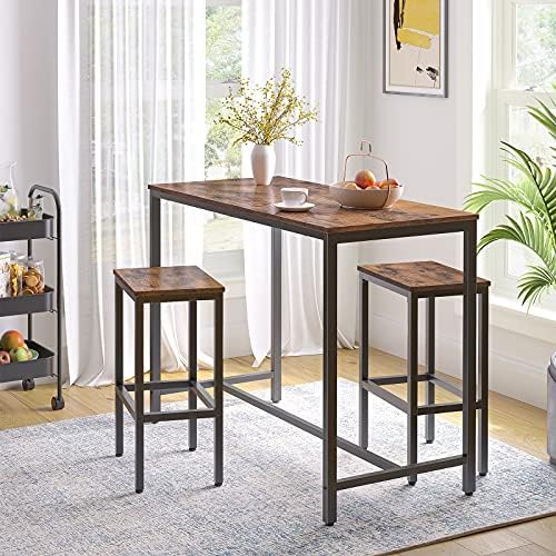 HOOBRO Bar Table, Rectangular Pub Table, 47.2" Counter Height Bar Table - Image 2