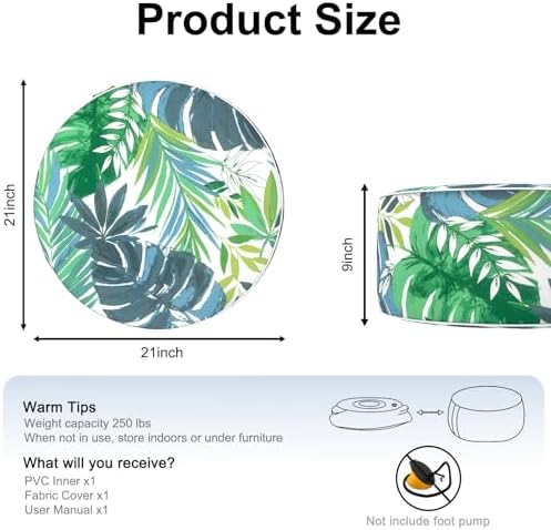 Inflatable Ottoman Stool D21 xH9 - Image 2