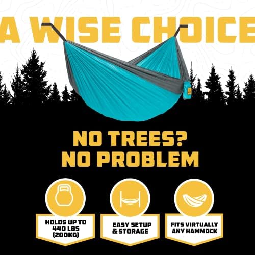 Wise Owl Outfitters Adjustable Portable Hammock Stand, 440lb Capacity - Image 4