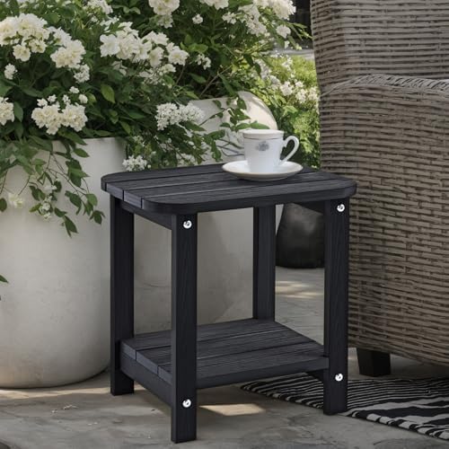 2-Tier Outdoor Side Table, Patio End - Image 4