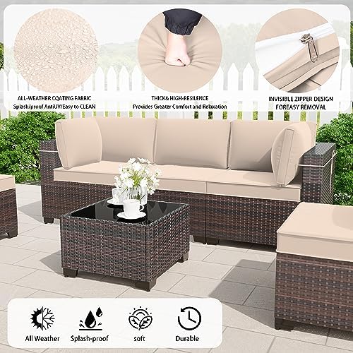 10 Pieces Outdoor Patio Furniture Set, Outdoor Sectional Furniture - Image 5