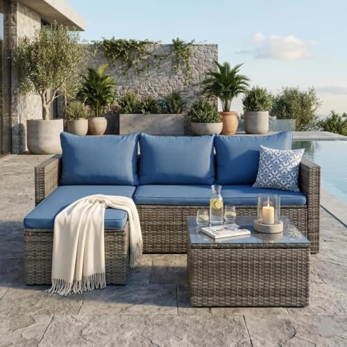 4-Piece PE Wicker Patio Set - Image 5