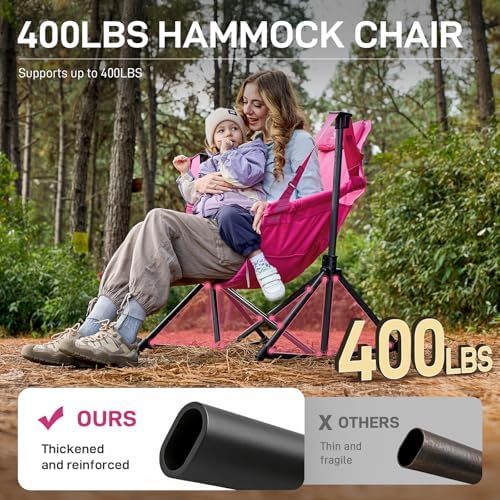 EVER ADVANCED Padded Oversized Hammock Camping Chair, Compact Heavy Duty Swing - Image 4