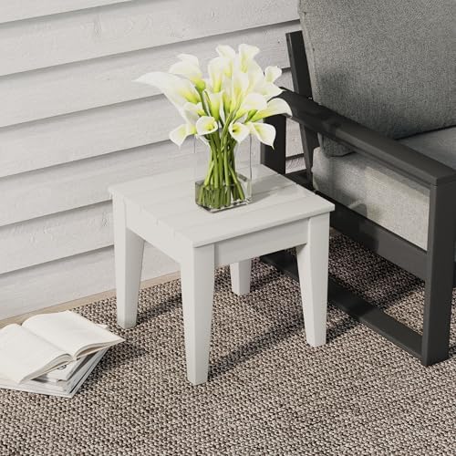 Small Outdoor Side Table, Patio End Table Weather Resistant Outdoor Coffee Table - Image 2